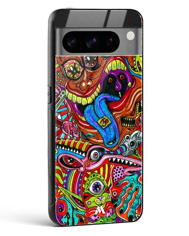 Psychedelic Monster Art Glass Case Phone Cover (Google)