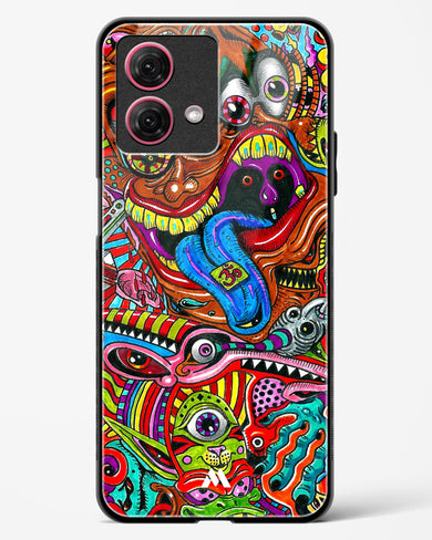 Psychedelic Monster Art Glass Case Phone Cover-(Motorola)