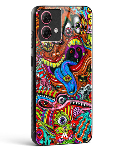 Psychedelic Monster Art Glass Case Phone Cover-(Motorola)