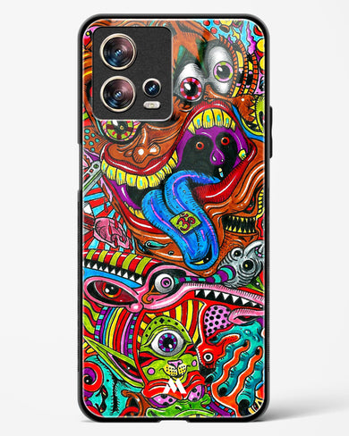 Psychedelic Monster Art Glass Case Phone Cover-(Motorola)