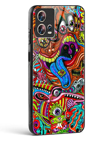 Psychedelic Monster Art Glass Case Phone Cover-(Motorola)