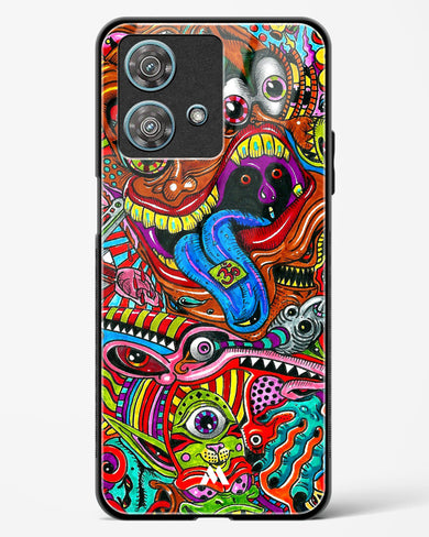 Psychedelic Monster Art Glass Case Phone Cover-(Motorola)