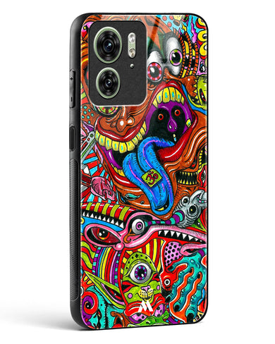 Psychedelic Monster Art Glass Case Phone Cover (Motorola)