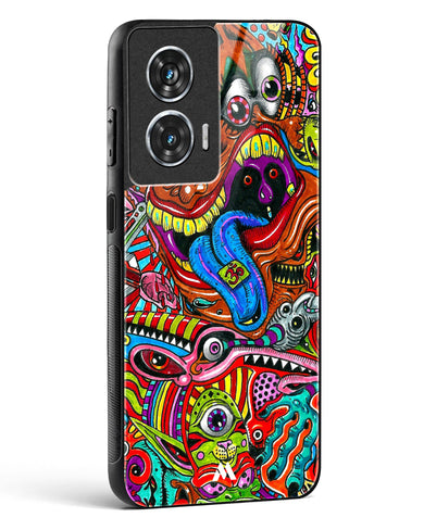 Psychedelic Monster Art Glass Case Phone Cover (Motorola)
