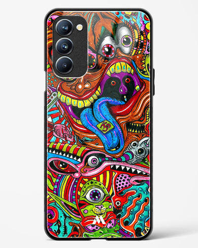 Psychedelic Monster Art Glass Case Phone Cover (Oppo)