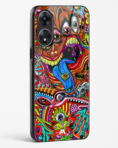 Psychedelic Monster Art Glass Case Phone Cover (Oppo)