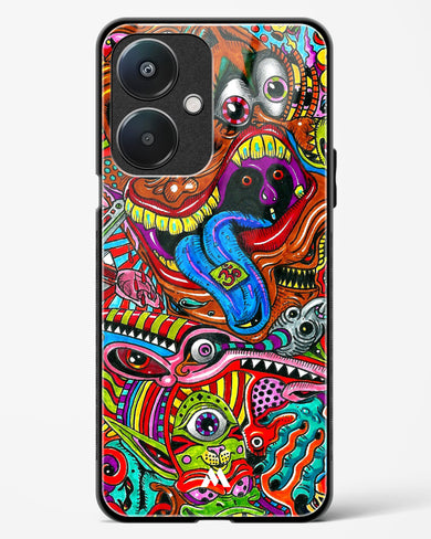 Psychedelic Monster Art Glass Case Phone Cover-(Oppo)