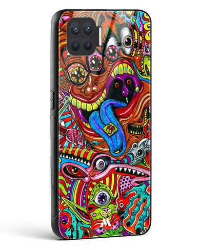 Psychedelic Monster Art Glass Case Phone Cover (Oppo)