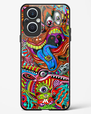 Psychedelic Monster Art Glass Case Phone Cover (Oppo)