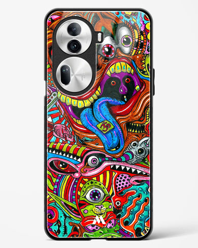 Psychedelic Monster Art Glass Case Phone Cover (Oppo)