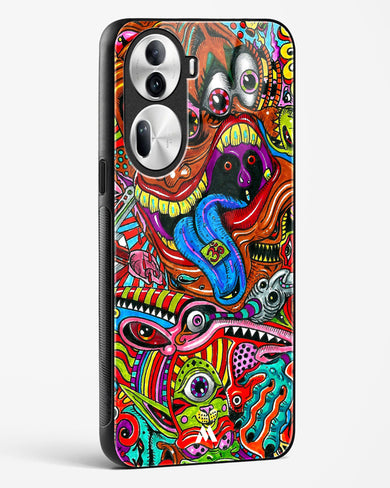 Psychedelic Monster Art Glass Case Phone Cover (Oppo)