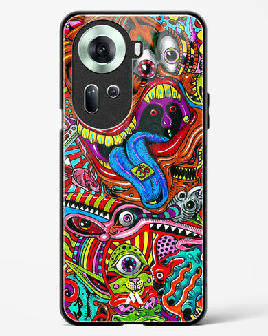 Psychedelic Monster Art Glass Case Phone Cover (Oppo)