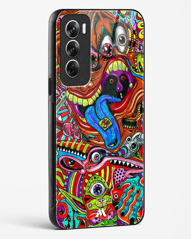 Psychedelic Monster Art Glass Case Phone Cover (Oppo)