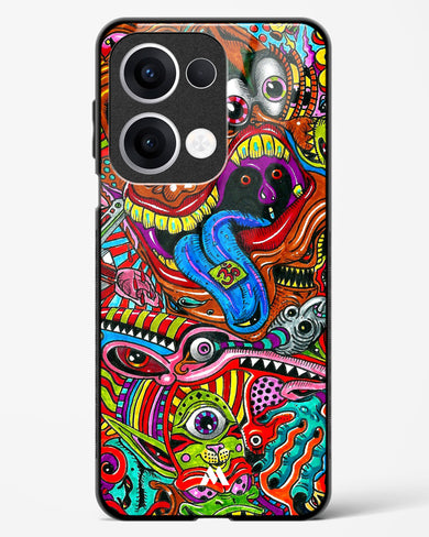 Psychedelic Monster Art Glass Case Phone Cover (Oppo)