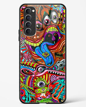 Psychedelic Monster Art Glass Case Phone Cover (Oppo)