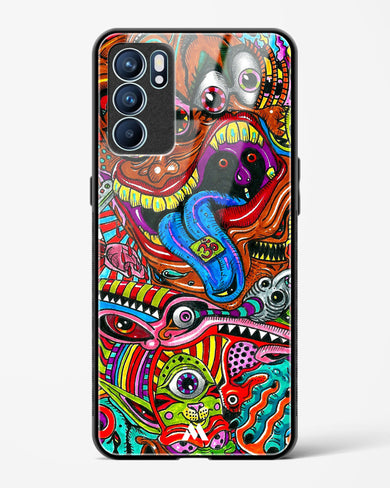 Psychedelic Monster Art Glass Case Phone Cover (Oppo)