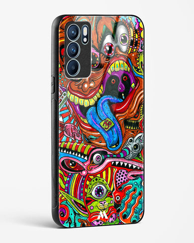 Psychedelic Monster Art Glass Case Phone Cover (Oppo)