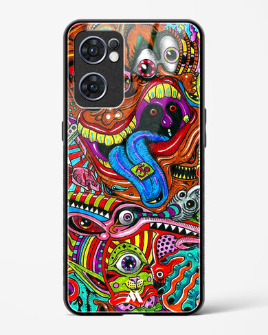 Psychedelic Monster Art Glass Case Phone Cover (Oppo)