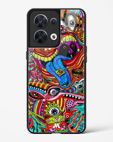 Psychedelic Monster Art Glass Case Phone Cover (Oppo)