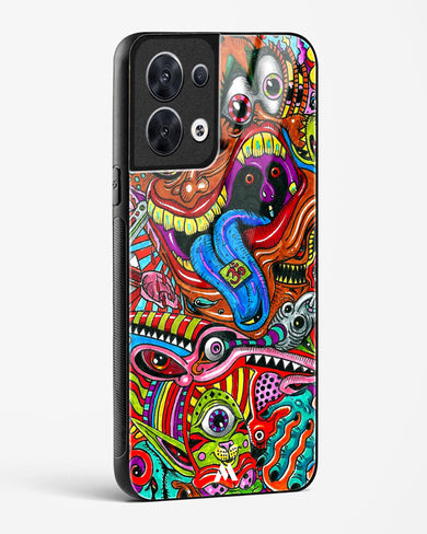 Psychedelic Monster Art Glass Case Phone Cover (Oppo)