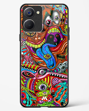 Psychedelic Monster Art Glass Case Phone Cover-(Realme)