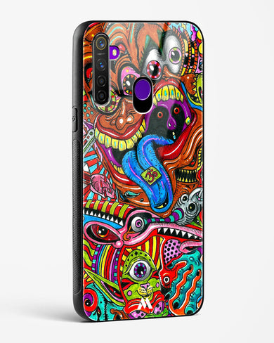 Psychedelic Monster Art Glass Case Phone Cover-(Realme)