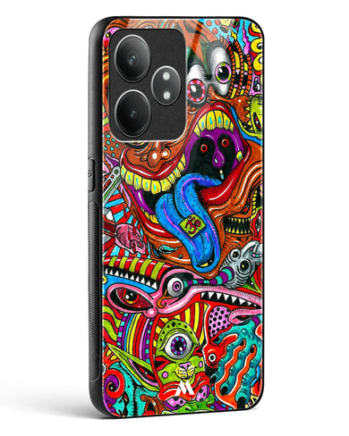 Psychedelic Monster Art Glass Case Phone Cover (Realme)