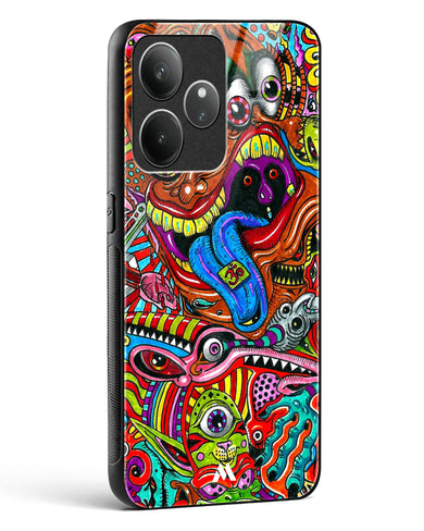 Psychedelic Monster Art Glass Case Phone Cover (Realme)