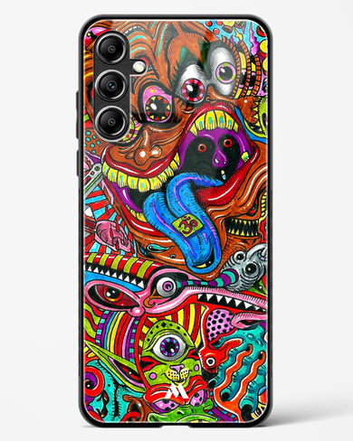 Psychedelic Monster Art Glass Case Phone Cover-(Samsung)