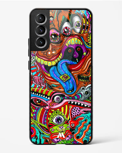 Psychedelic Monster Art Glass Case Phone Cover-(Samsung)