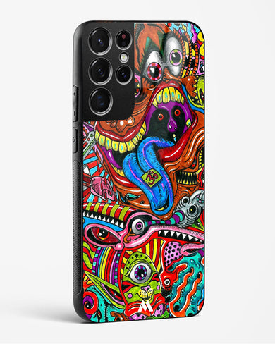 Psychedelic Monster Art Glass Case Phone Cover-(Samsung)