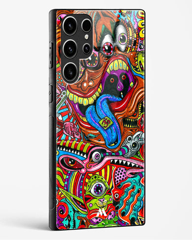 Psychedelic Monster Art Glass Case Phone Cover-(Samsung)