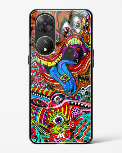 Psychedelic Monster Art Glass Case Phone Cover-(Vivo)