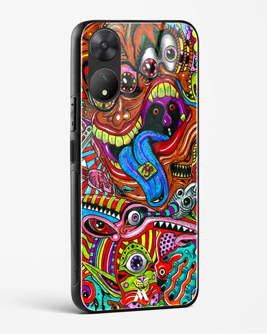 Psychedelic Monster Art Glass Case Phone Cover-(Vivo)