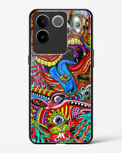 Psychedelic Monster Art Glass Case Phone Cover-(Vivo)