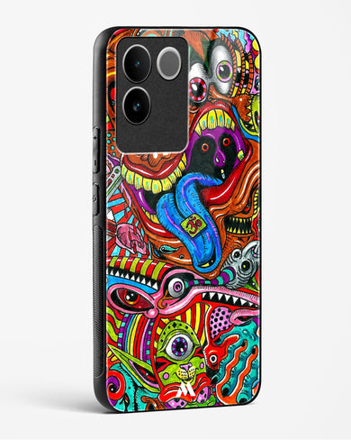 Psychedelic Monster Art Glass Case Phone Cover-(Vivo)