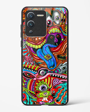 Psychedelic Monster Art Glass Case Phone Cover-(Vivo)