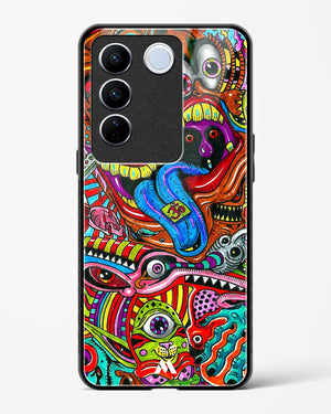 Psychedelic Monster Art Glass Case Phone Cover-(Vivo)