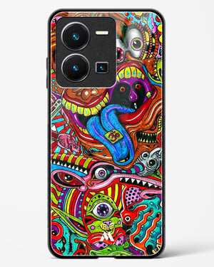 Psychedelic Monster Art Glass Case Phone Cover-(Vivo)