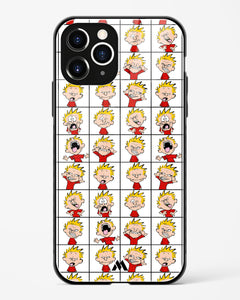 Calvin Making Faces Glass Case Phone Cover (Apple)