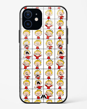 Calvin Making Faces Glass Case Phone Cover (Apple)