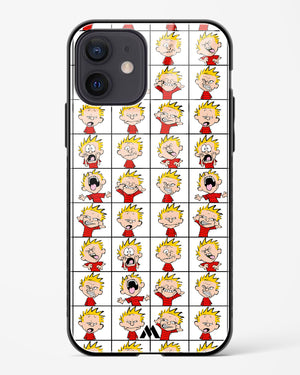 Calvin Making Faces Glass Case Phone Cover (Apple)