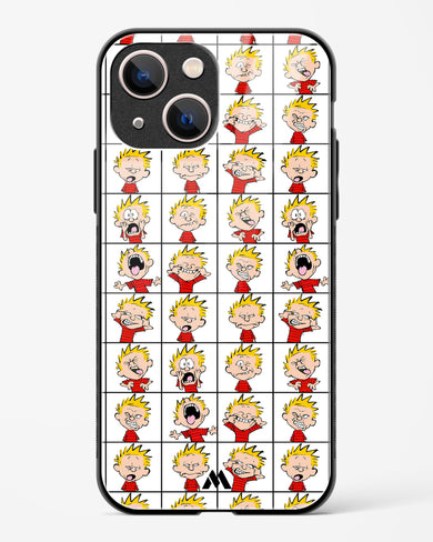 Calvin Making Faces Glass Case Phone Cover (Apple)