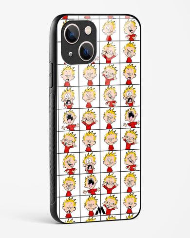 Calvin Making Faces Glass Case Phone Cover (Apple)