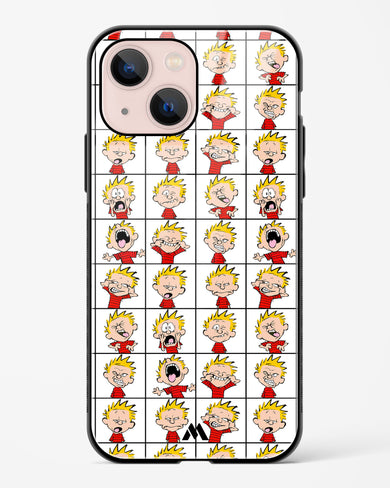 Calvin Making Faces Glass Case Phone Cover (Apple)