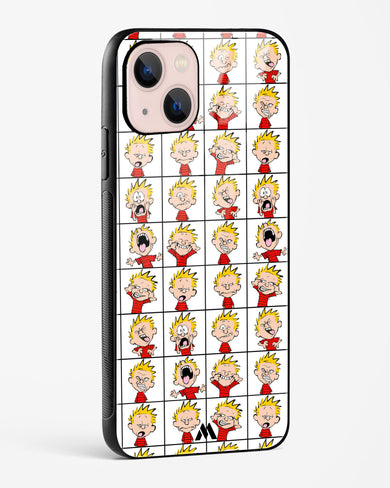 Calvin Making Faces Glass Case Phone Cover (Apple)