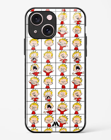 Calvin Making Faces Glass Case Phone Cover (Apple)