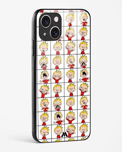 Calvin Making Faces Glass Case Phone Cover (Apple)