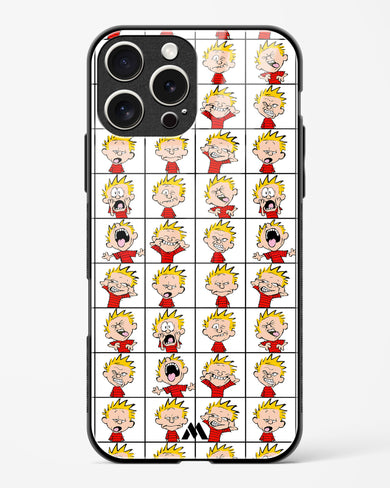 Calvin Making Faces Glass Case Phone Cover (Apple)