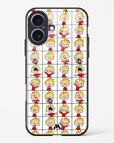 Calvin Making Faces Glass Case Phone Cover (Apple)